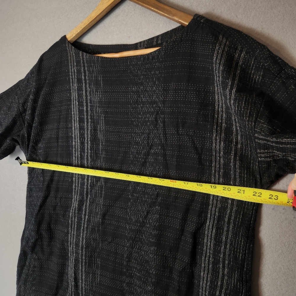 Eileen Fisher Project Dress And Jacket Set Size Medium Black Textured Weave - Picture 13 of 14